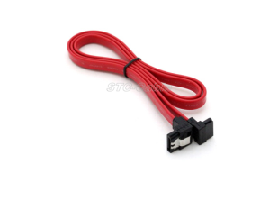 SATA 7pin 90 stupňů 90 Degreewith zámek červená