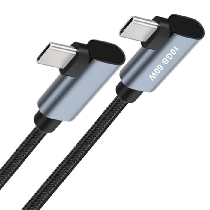 USB C TO C 100W DOUBLE ANGLE CABLE USB C TO C 100W DOUBLE ANGLE CABLE